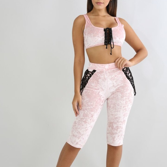 Velvet capri set - Picture 2 of 7